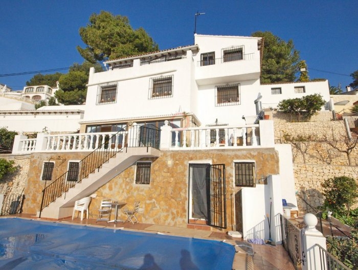 villa with sea views for sale in benimeit moraira