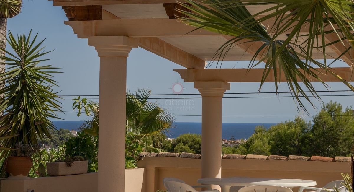 Villa con vistas al mar en venta en Sabatera Moraira