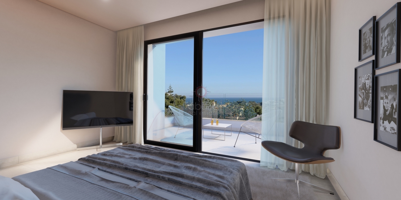Villa moderna con vistas al mar junto a la playa en Benissa Costa