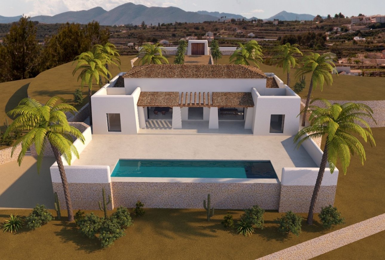 Aspecto de la piscina de Finca La Bohemia Moraira