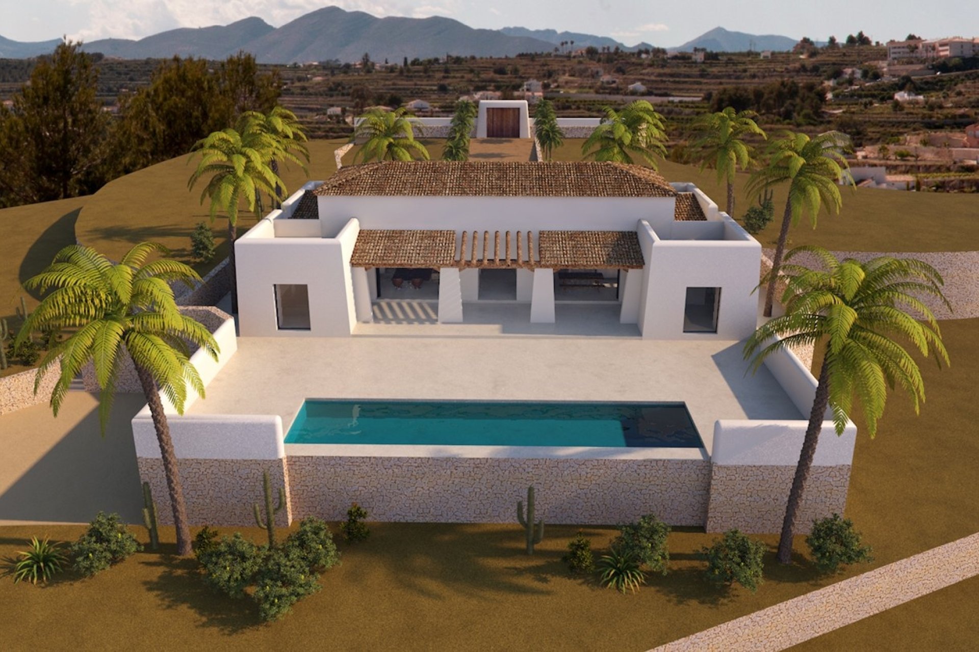Aspecto de la piscina de Finca La Bohemia Moraira