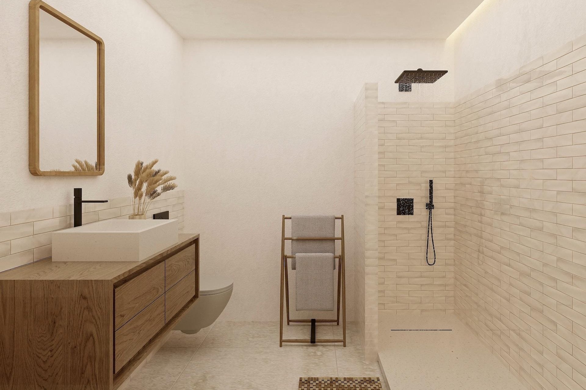 Baño de diseño en una lujosa villa de Benissa.