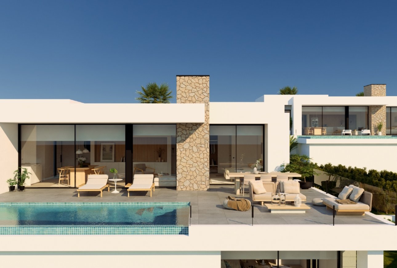 Contemporary style villa with sea views for sale in Cumbre del Sol