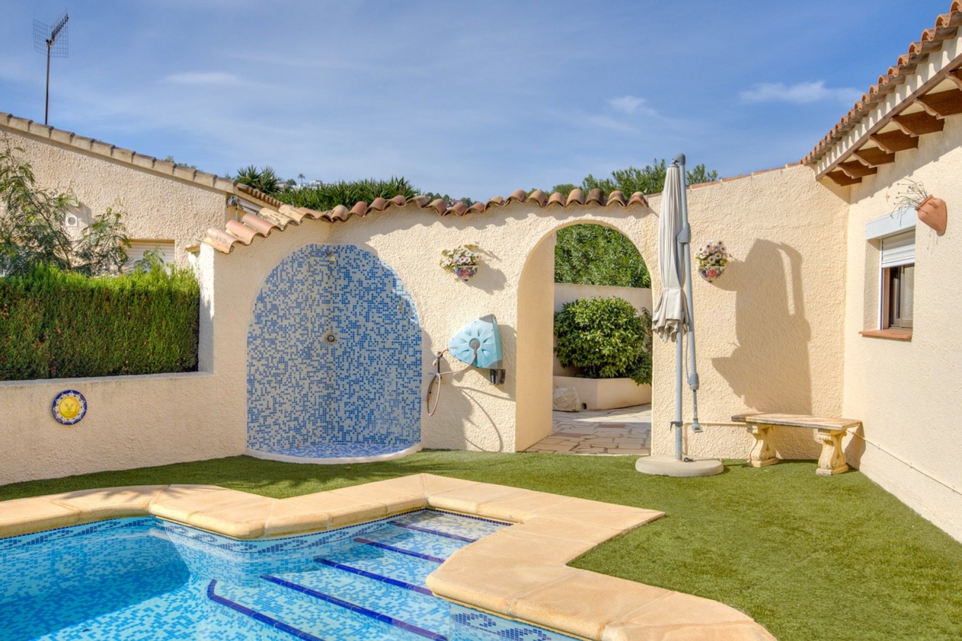 Douche │ Villa Sabatera Moraira │ Lopen naar voorzieningen