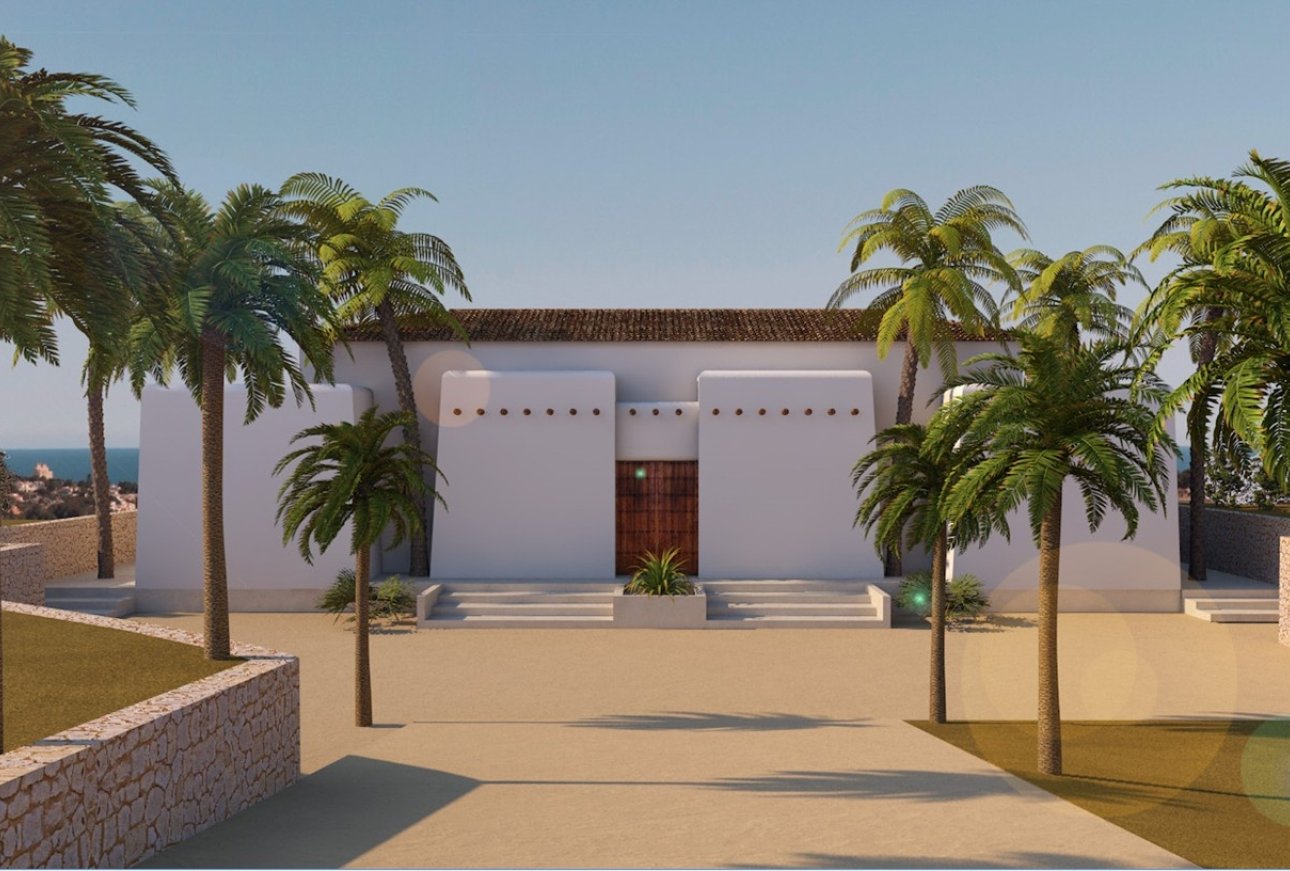 Entrada de la finca La Bohemia Moraira