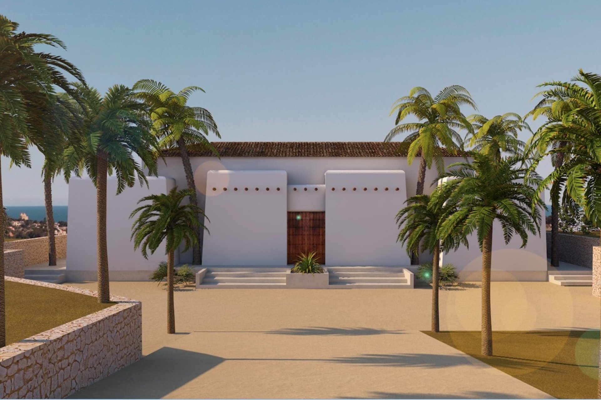 Entrada de la finca La Bohemia Moraira