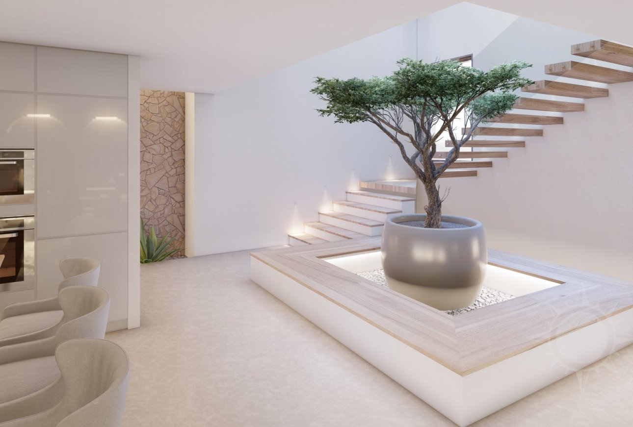 Exklusive Villa im Ibiza-Stil zum Verkauf in Moraira