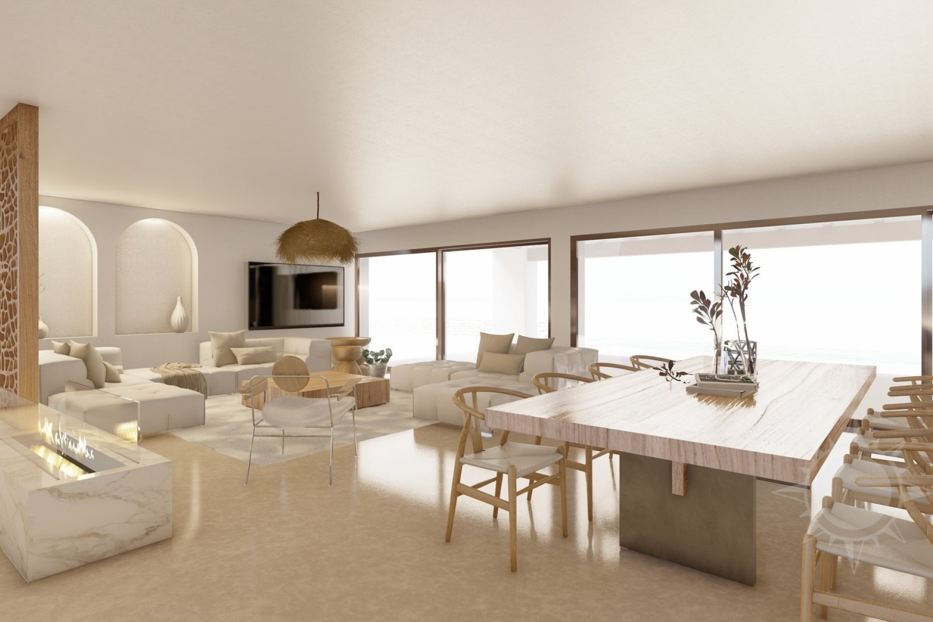 Exklusive Villa im Ibiza-Stil zum Verkauf in Moraira