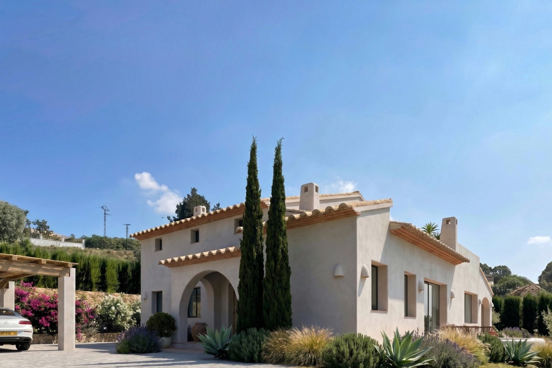 Finca de nueva construcción con vistas al valle en Teulada