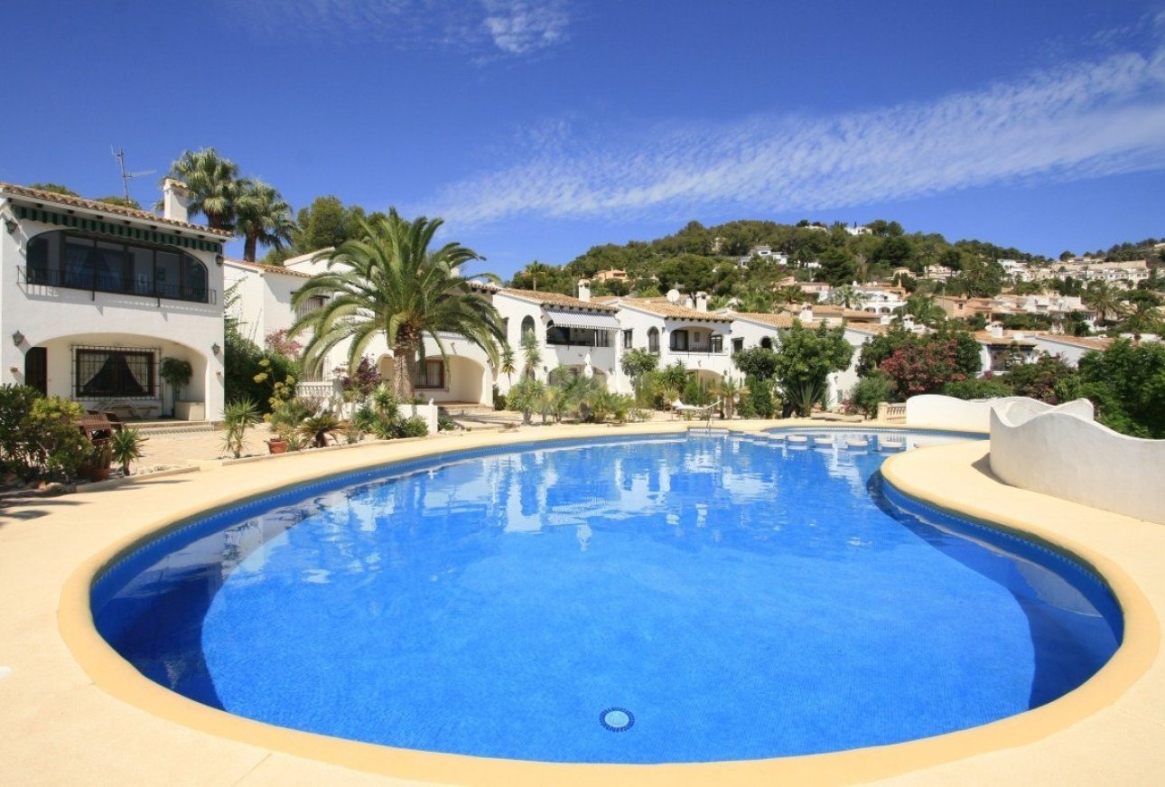 Gemeinschaftsvilla mit Meerblick zum Verkauf in Moraira