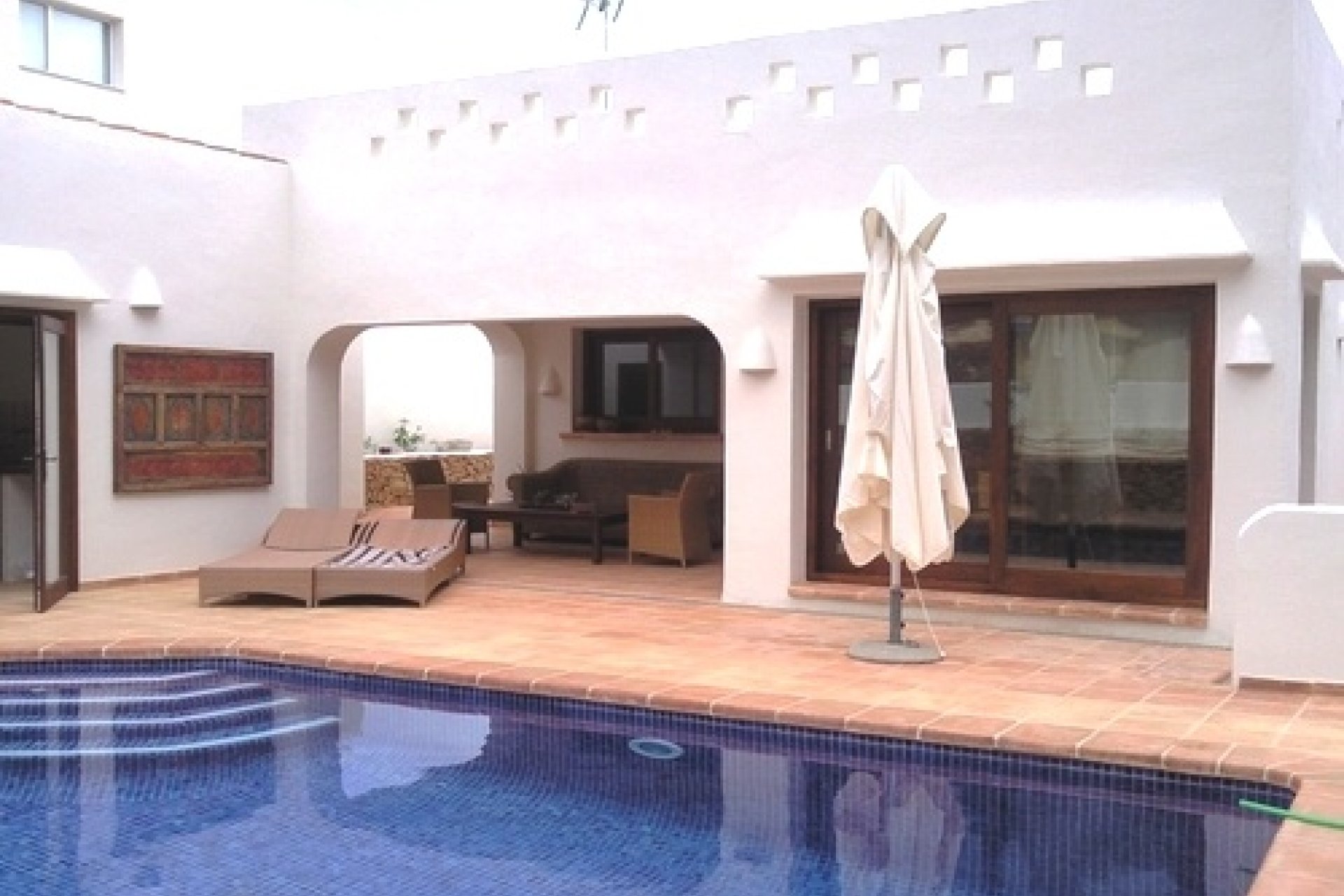 Ibiza style modern property for sale close the beach the beach in El Portet , Moraira in the Costa Blanca , Spain