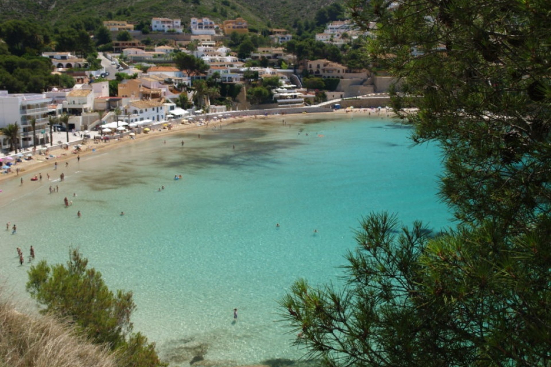 La playa de El Portet, Moraira Costa Blanca
