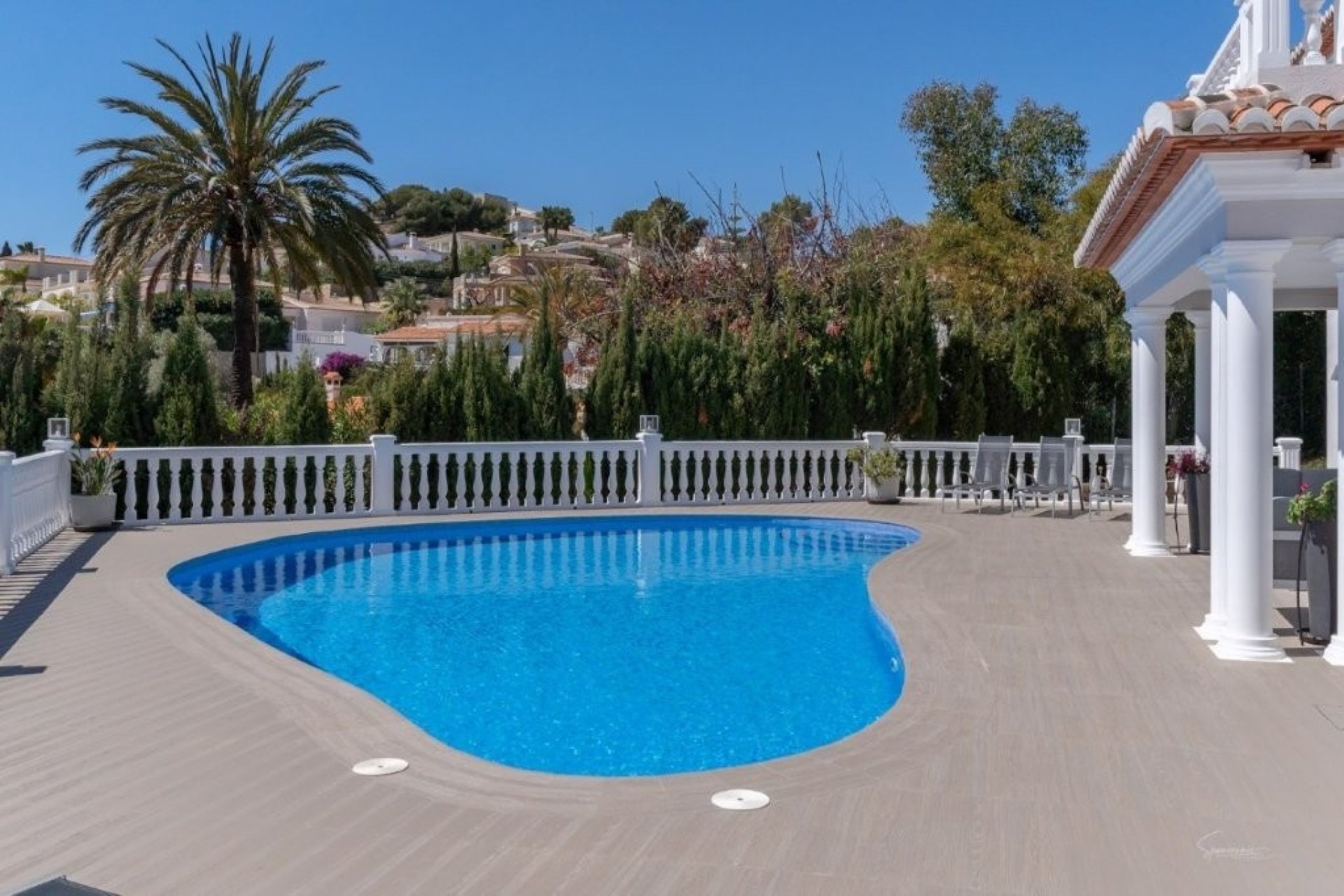 Luxurious villa close to El Portet Moraira - Pool terrace