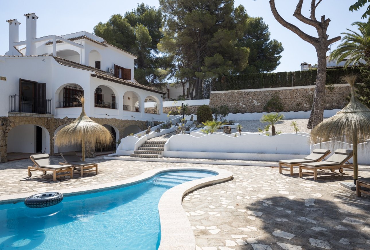 Luxus-Villa zu verkaufen in Pla del Mar Moraira - Pool-Terrasse