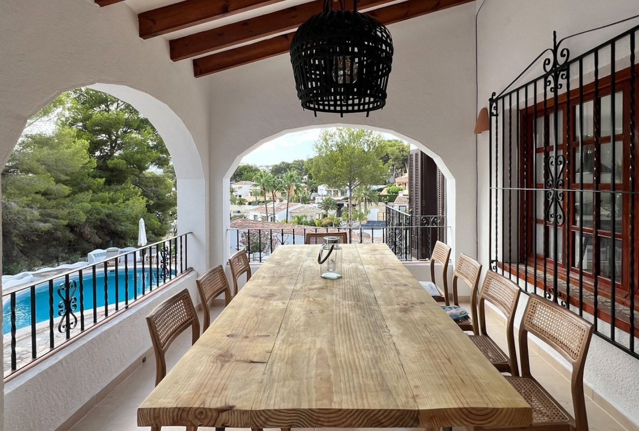 Luxus-Villa zu verkaufen in Pla del Mar Moraira - Pool-Terrasse