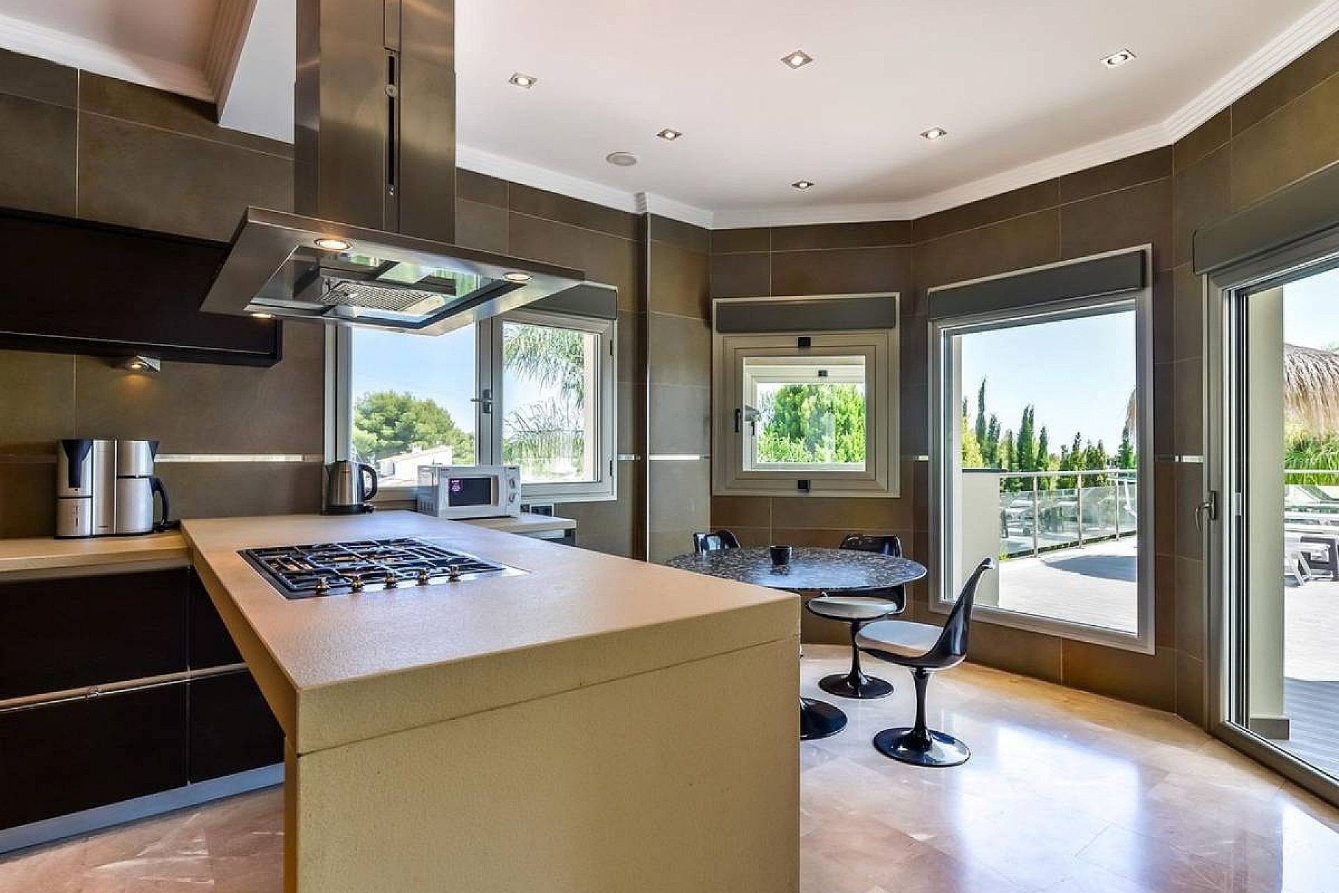 Modern designer kitchen with island