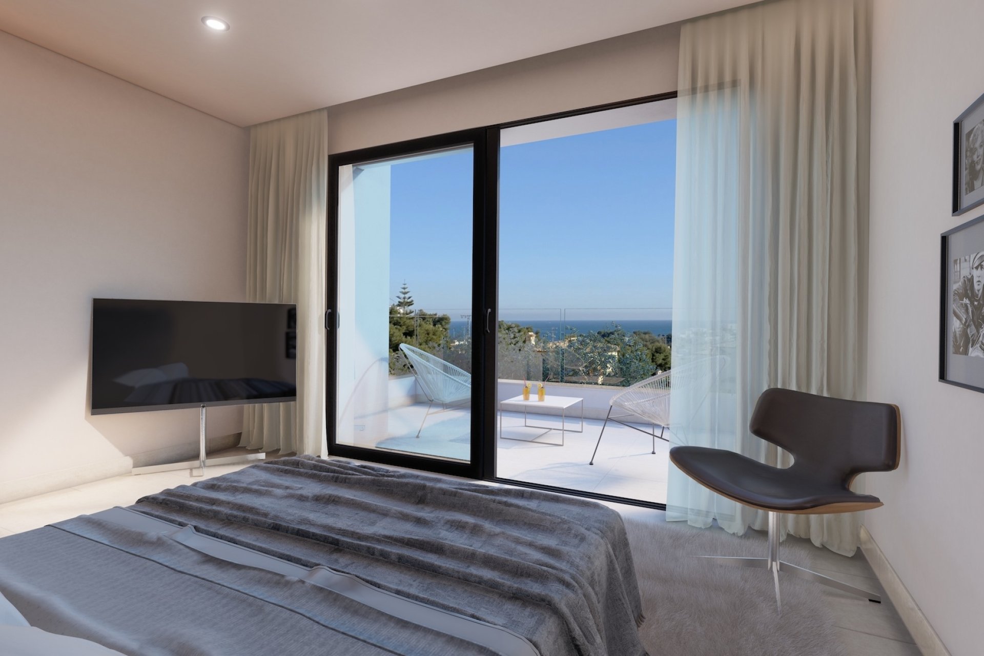 Moderne Villa mit Meerblick neben dem Strand in Benissa Costa