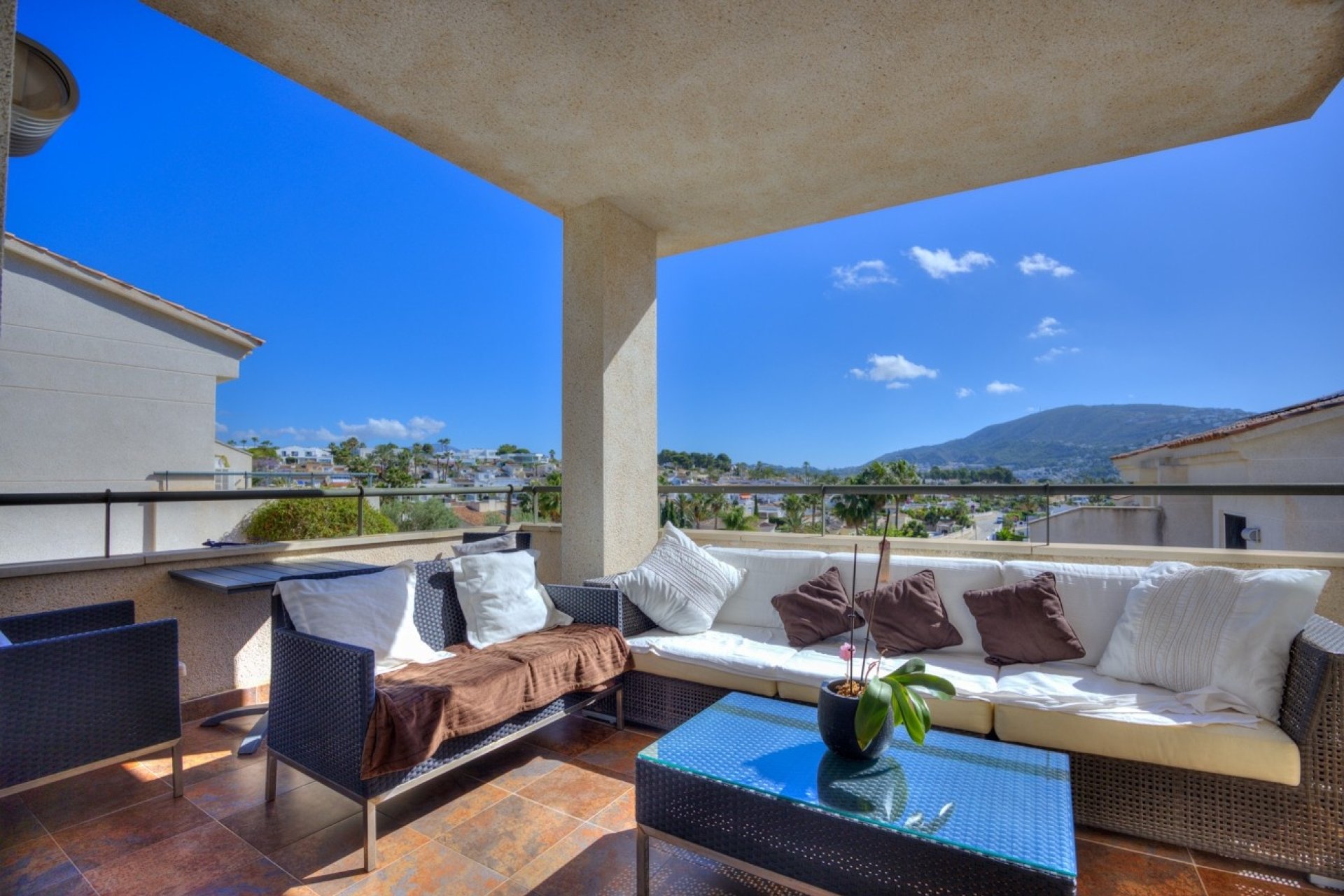 Moraira Sport Balkonterrasse mit freiem Blick