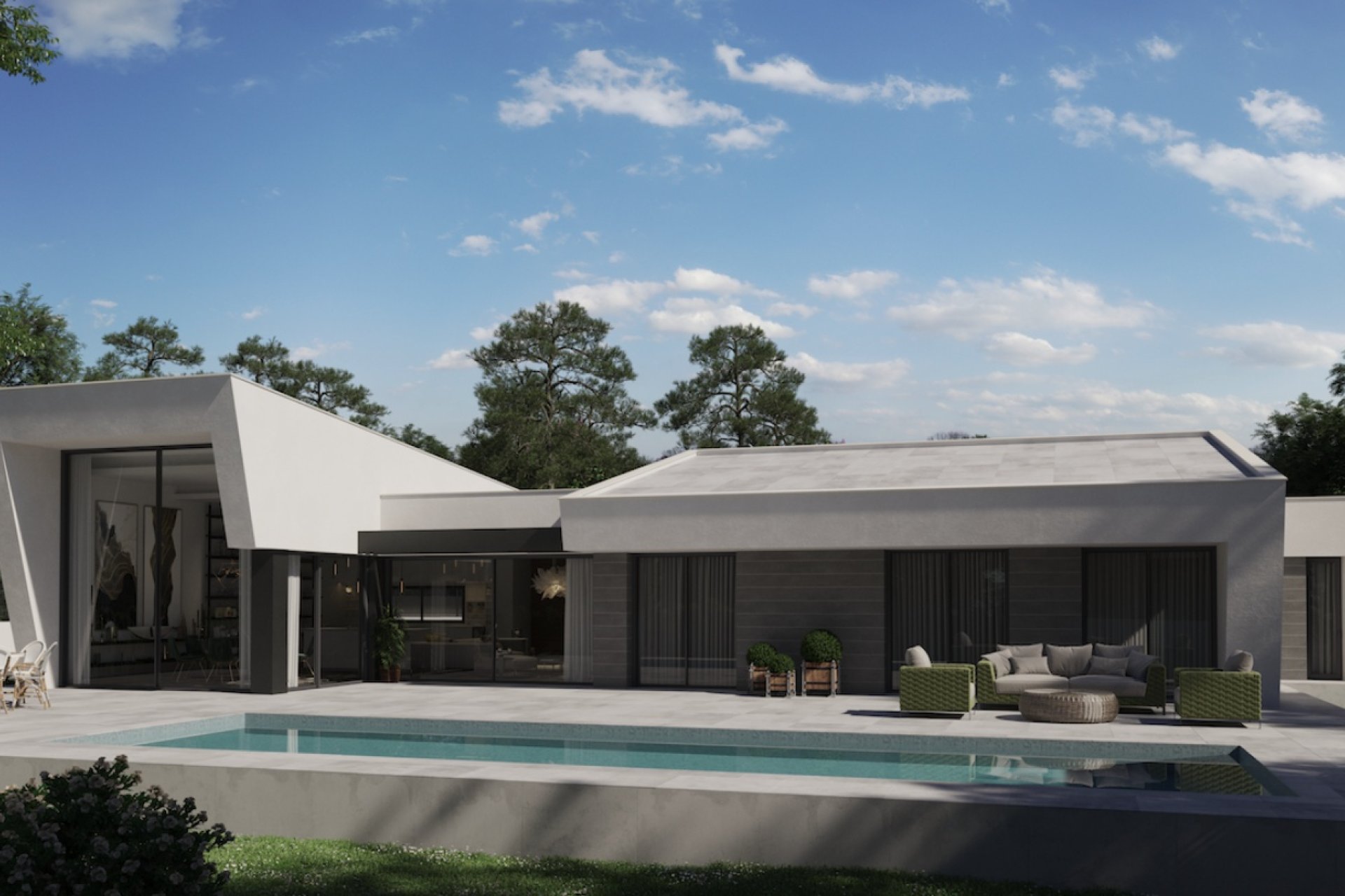 Neu gebaute Villa zum Verkauf in Calpe ganz in der Nähe des Strandes