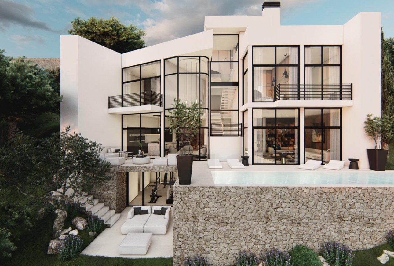 Neubau Villa zum Verkauf in Altea Hills mit Meerblick