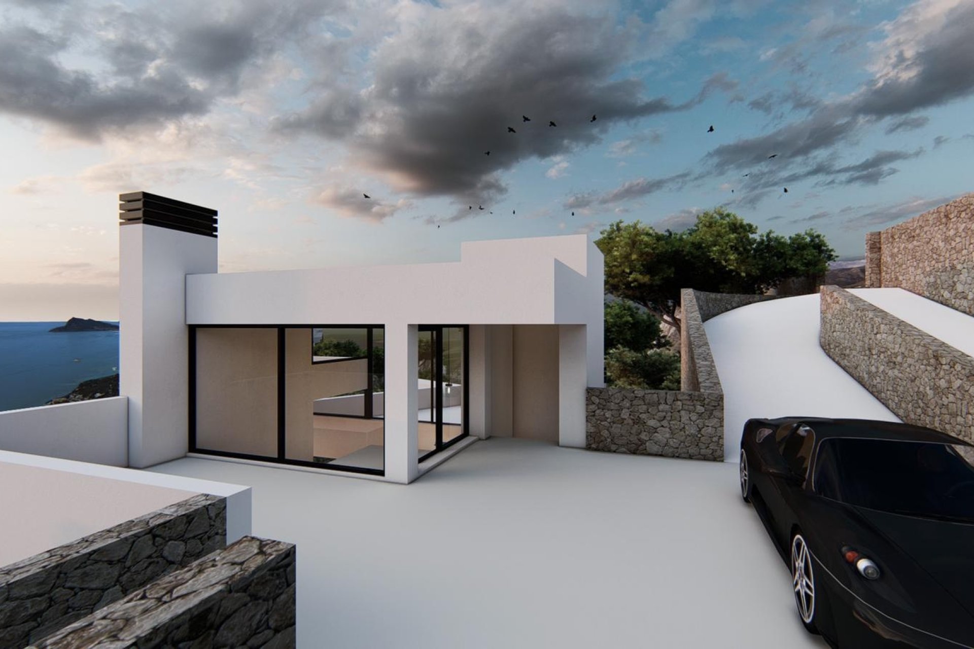 Neubau Villa zum Verkauf in Altea Hills mit Meerblick