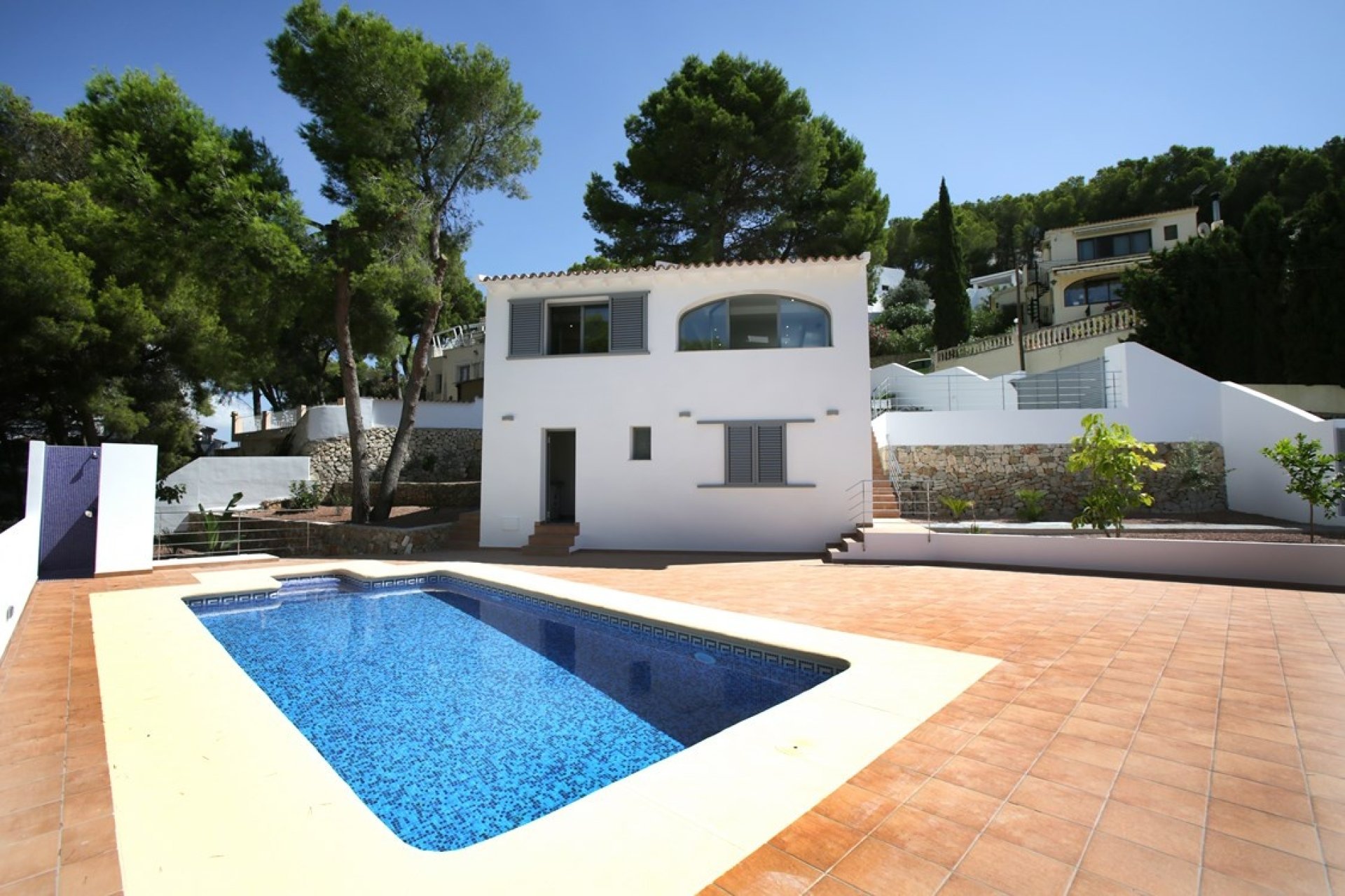Neubau Villa zum Verkauf in Moraira mit Meerblick
