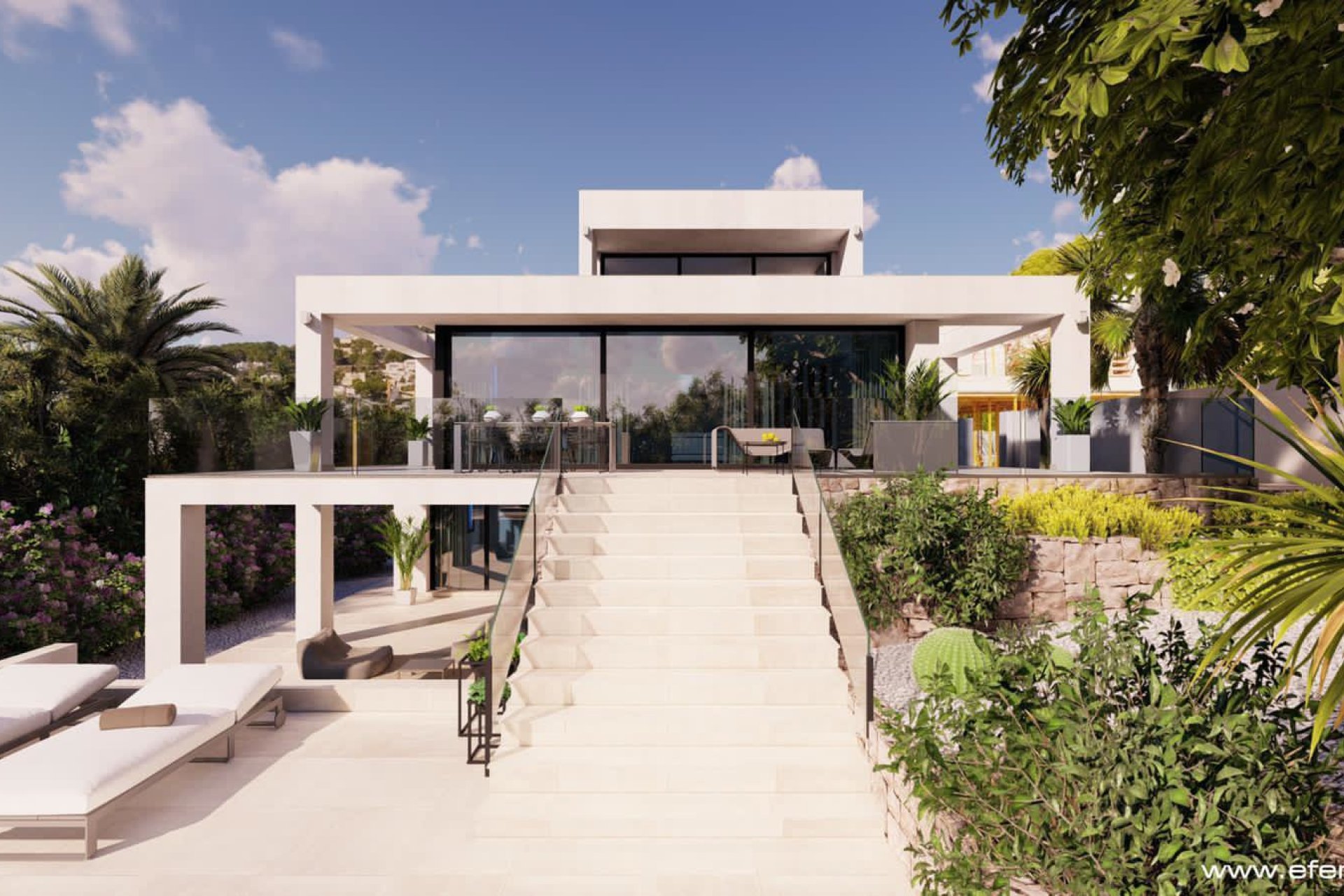 Neubauvilla mit Meerblick zum Verkauf in der Nähe von Moraira
