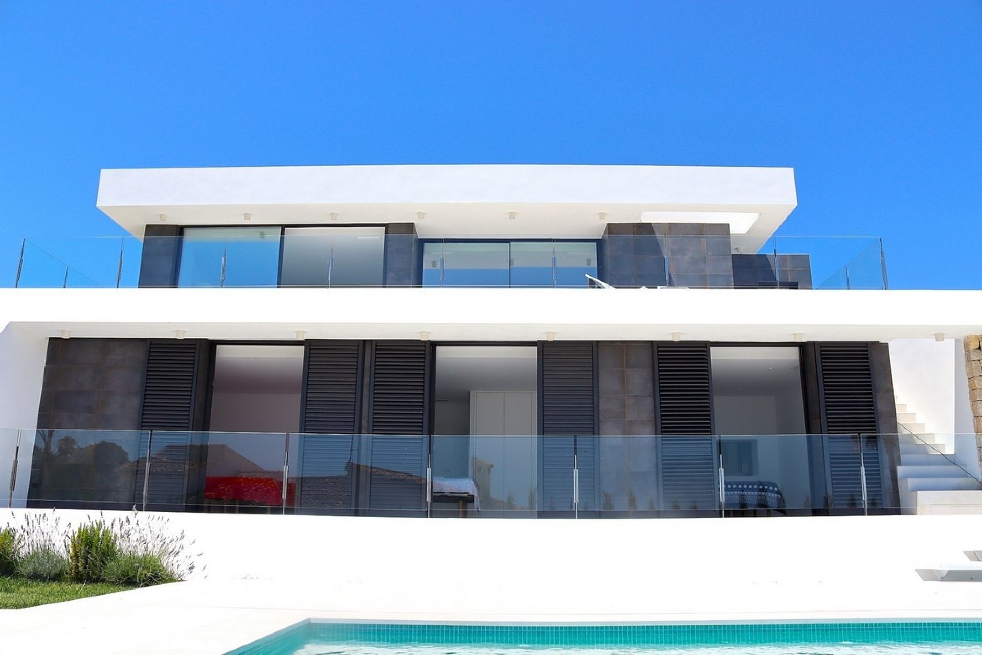 New build villa for sale in Moraira with sea views