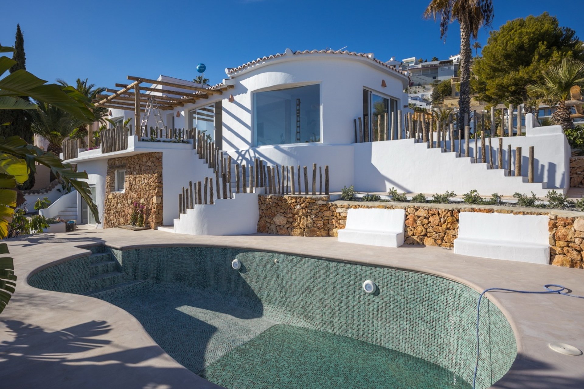Nouvelle villa de style Ibiza à vendre à Benimeit Moraira