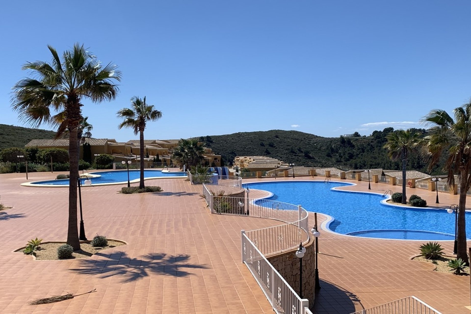 Pool area in Pueblo Montecala Cumbre del Sol