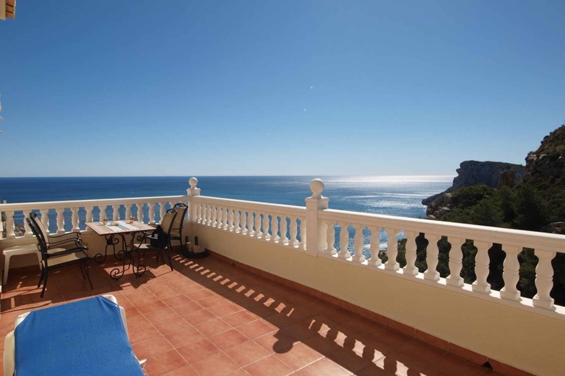 Première ligne à la terrasse de la mer Moraira Costa Blanca