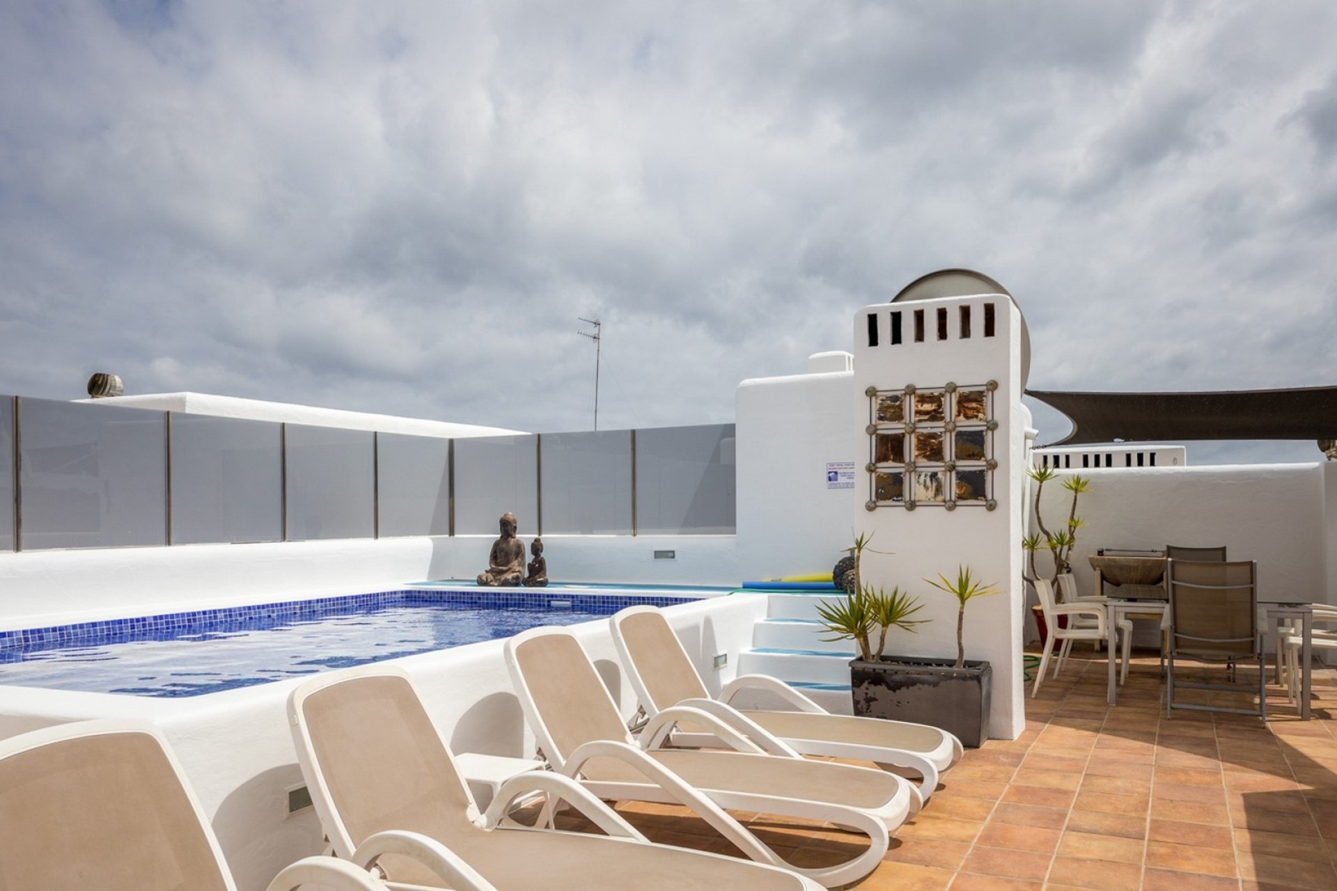 Roof Solarium - Penthouse avec vue sur la mer et piscine privée à Moraira