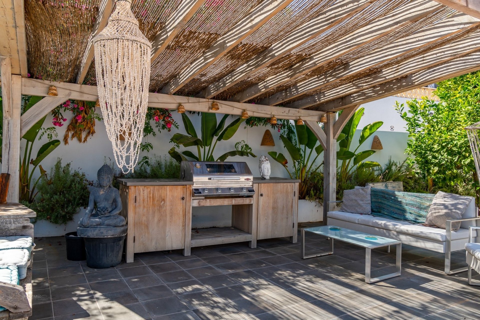 Sabatera Villa, Moraira, Vistas al Mar, Paseo al Pueblo - Barbacoa Terraza