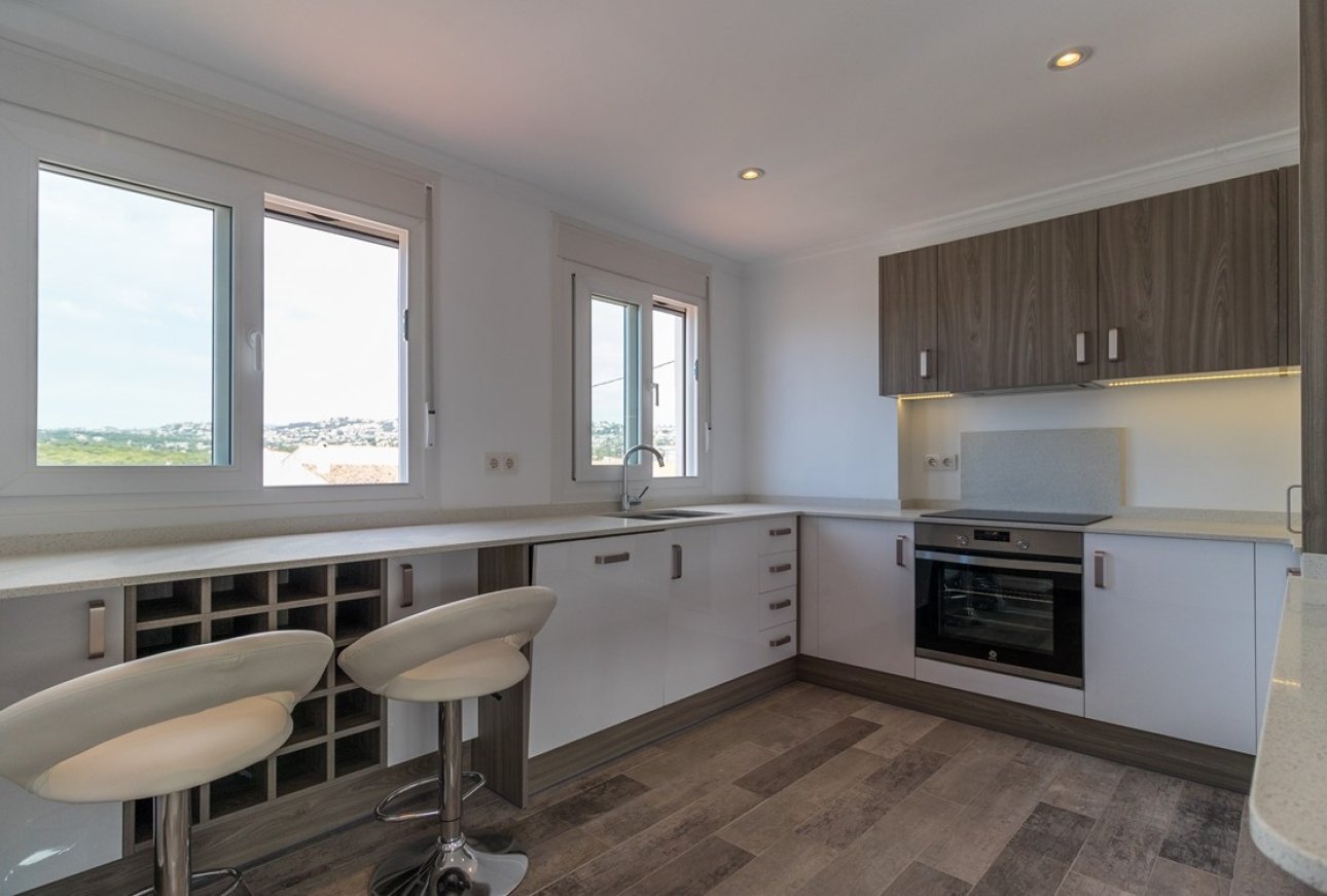 Sea view penthouse apartment for sale in Moraira