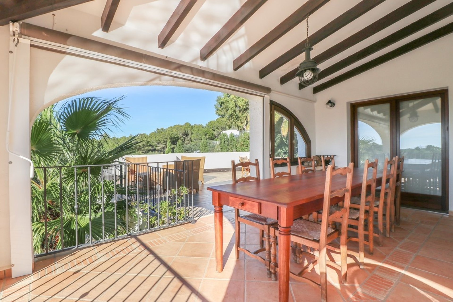 Speiseterrasse von der Immobilie in El Portet Moraira