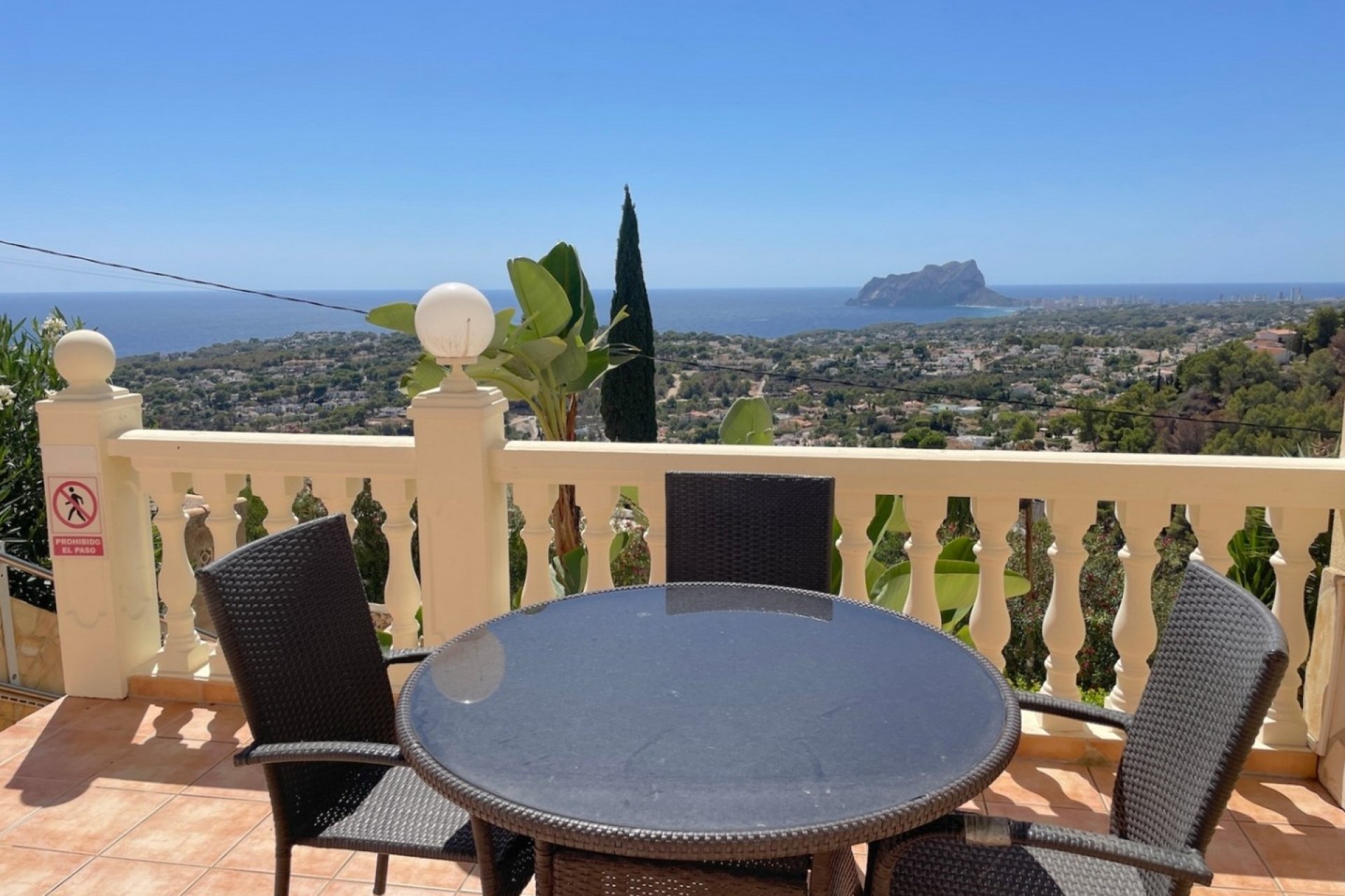 Terraza Vistas al Mar - Villa de Lujo Benimeit Moraira
