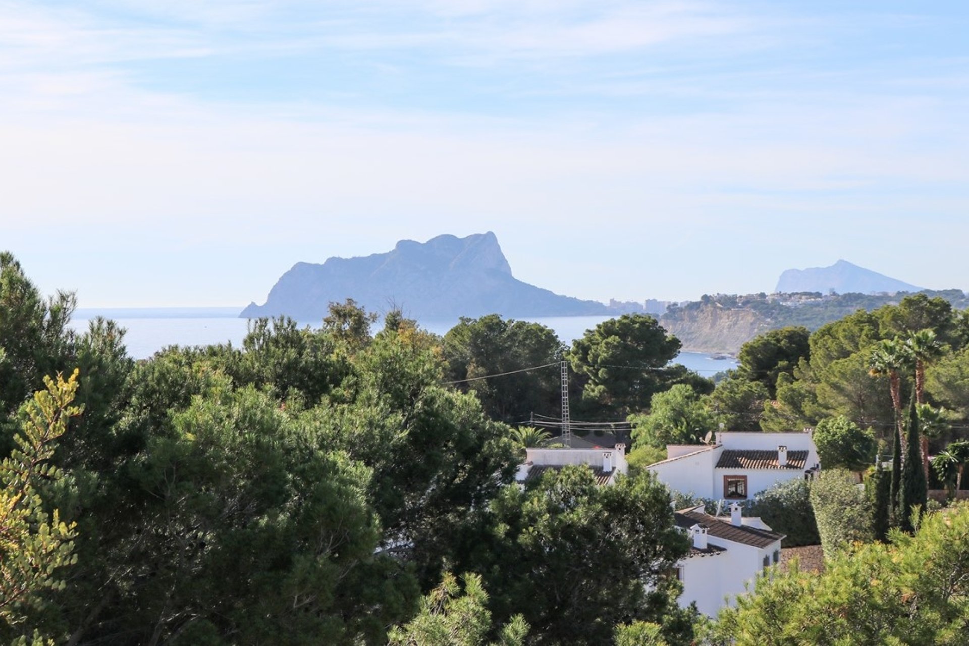 uitzicht op zee vanuit de villa in el portet moraira