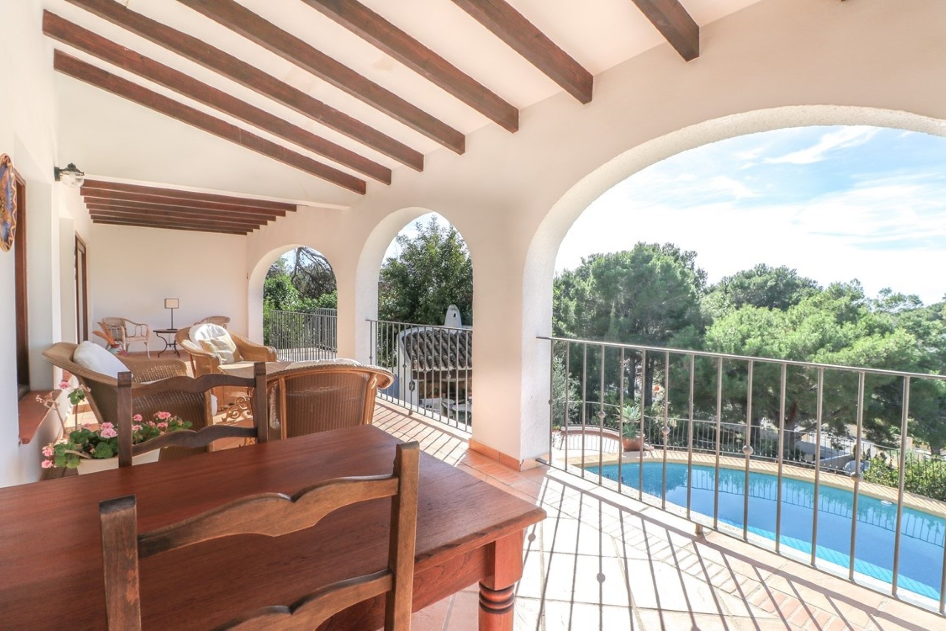 uitzicht vanaf de villa in el portet moraira