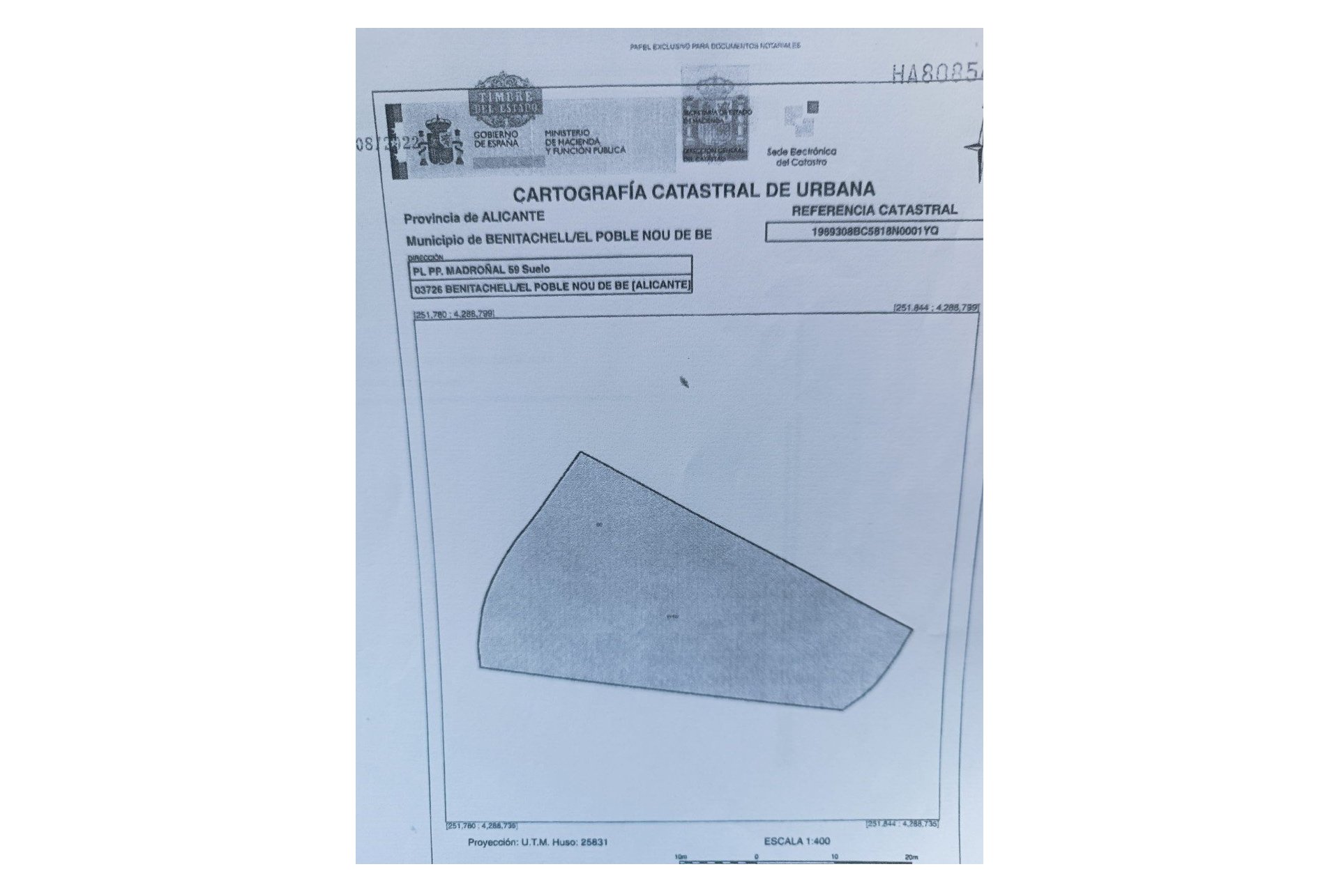 Vente - Plot - Benitachell - Los Alcaceres
