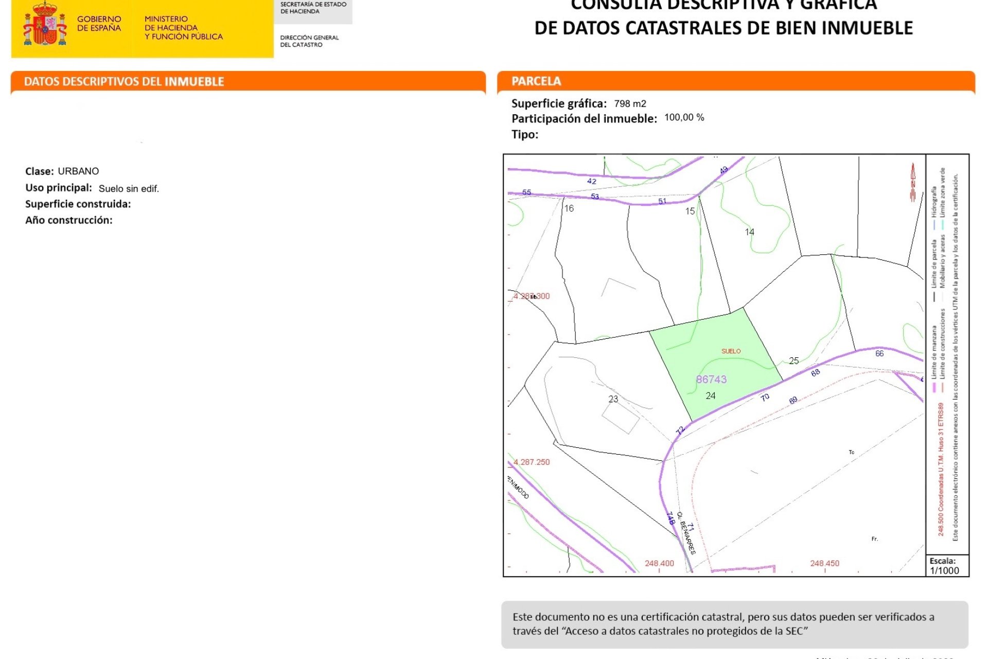 Vente - Terrain - Moraira - 03724
