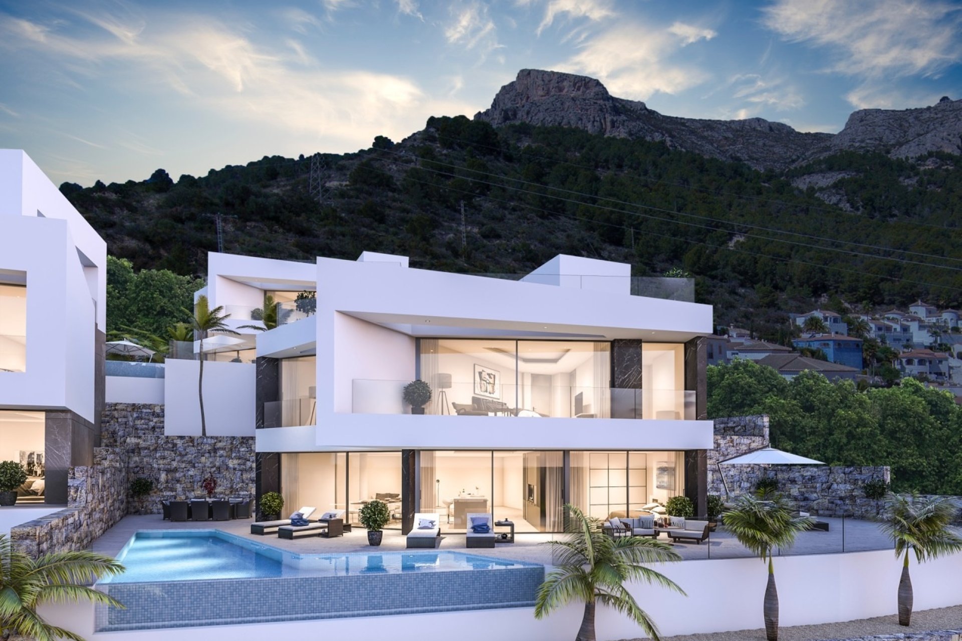 Villa de nueva construcción con vistas al mar en venta en Cucarres Calpe