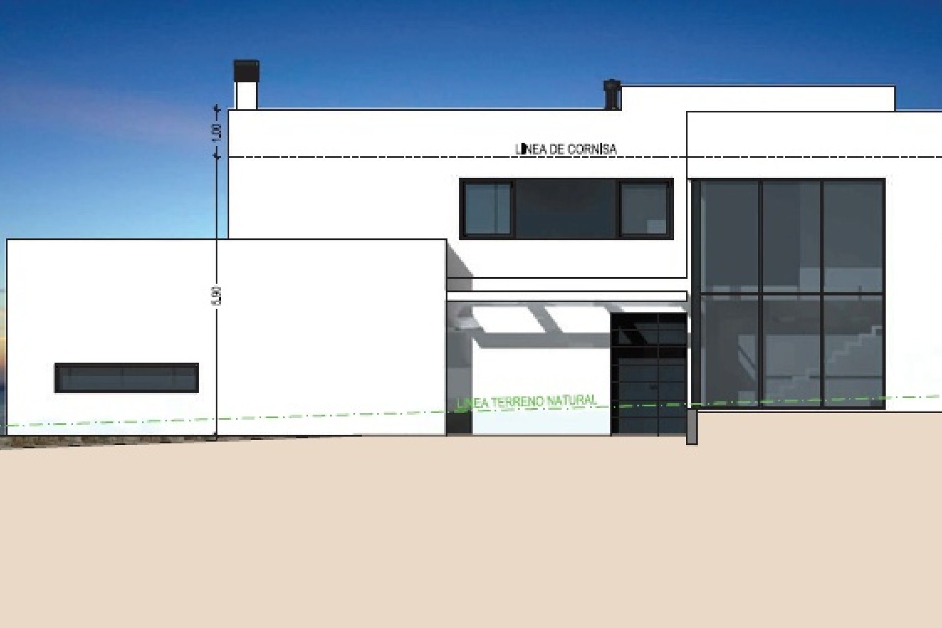 Villa de nueva construcción en venta en El Portet Moraira junto a la playa