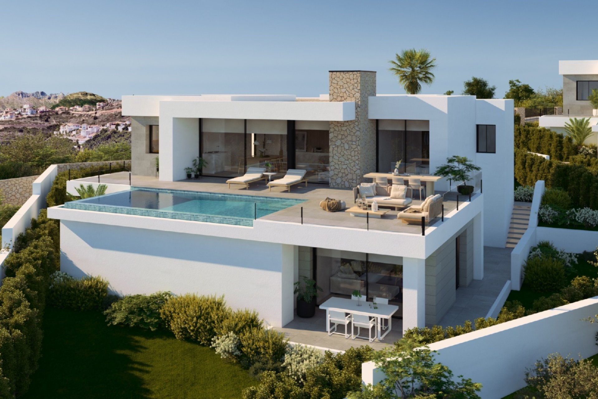 Villa in eigentijdse stijl met zeezicht te koop in Cumbre del Sol