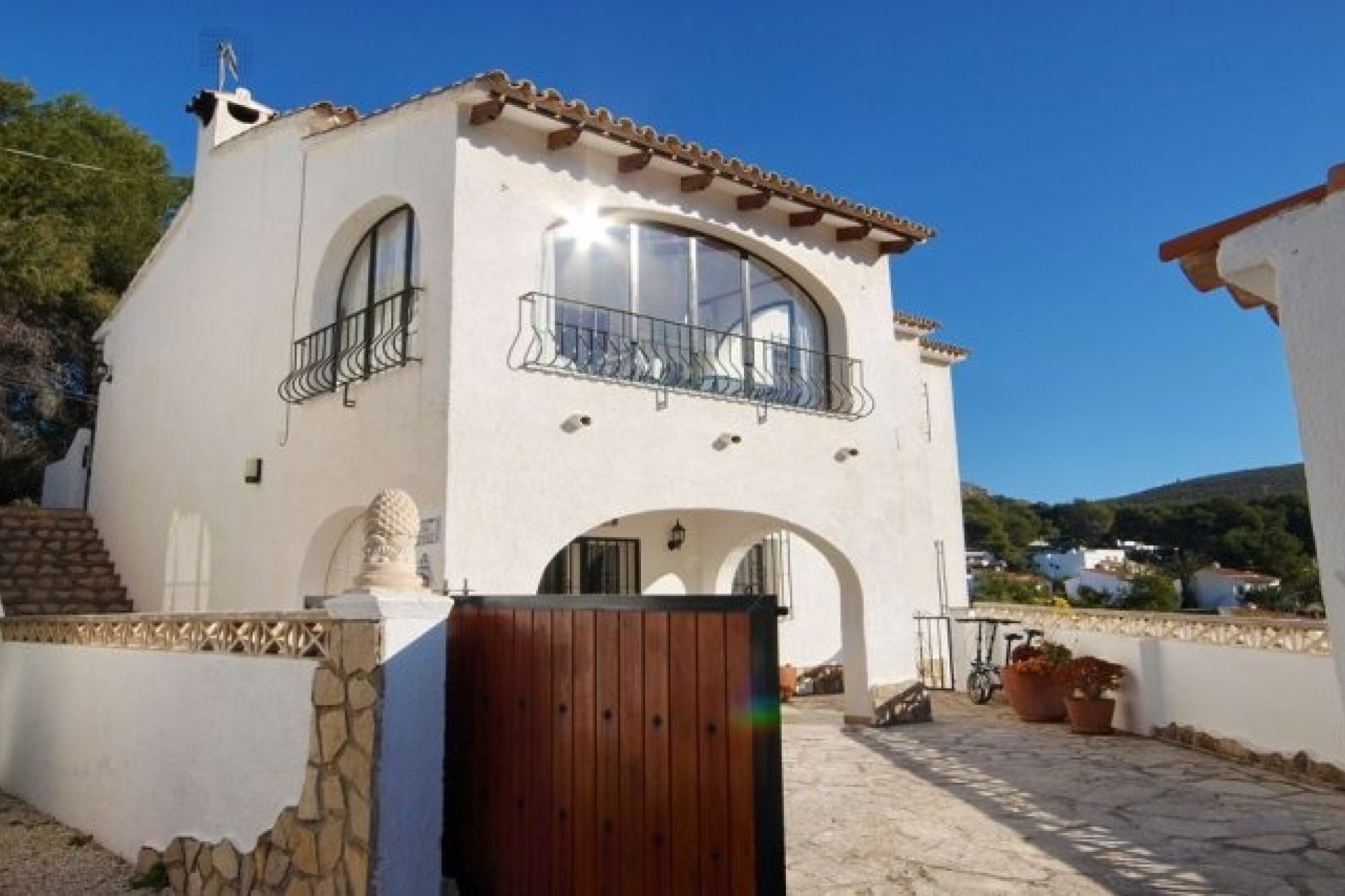Villa in El Portet Ansicht des Hauses 