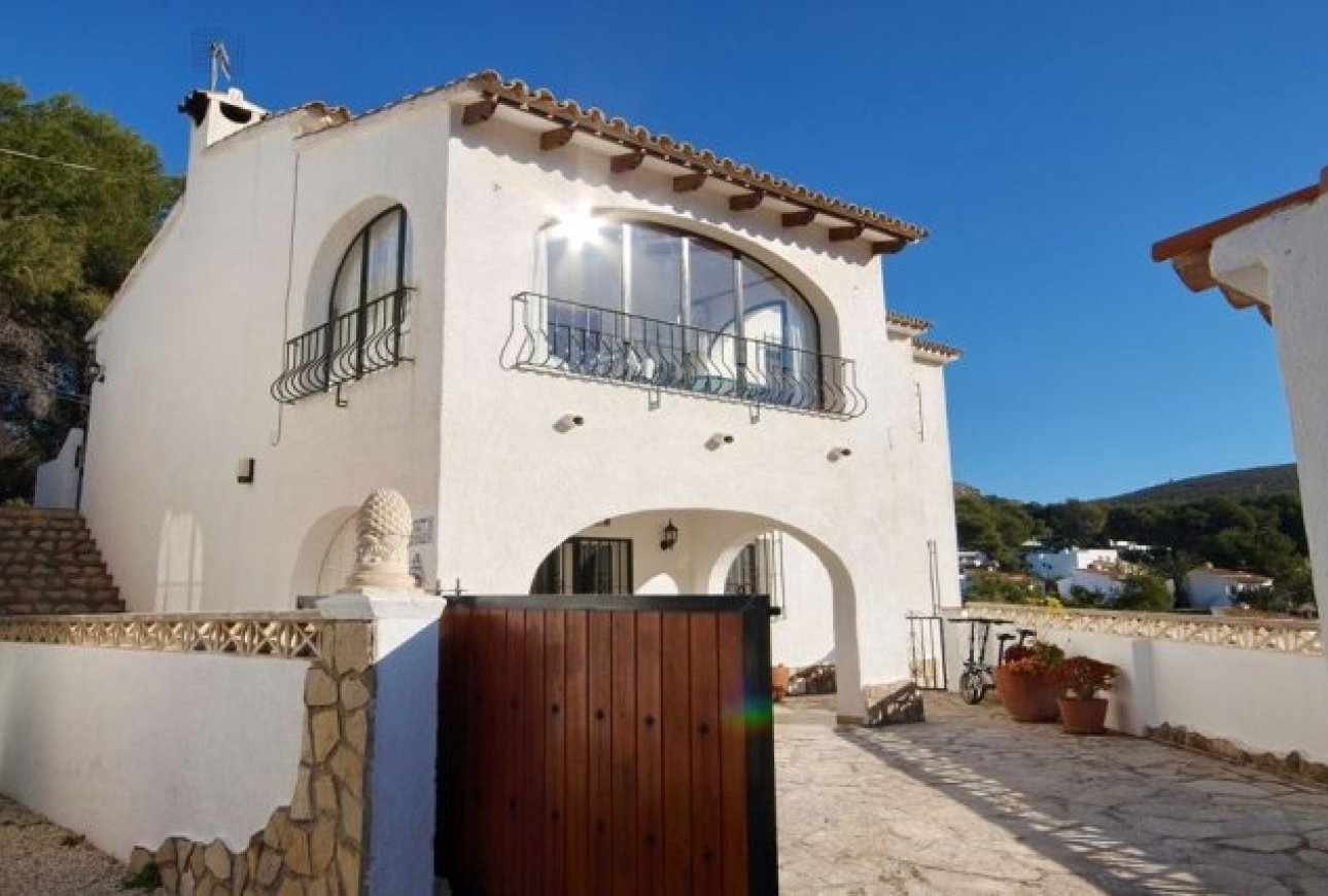Villa in El Portet uitzicht van het huis 