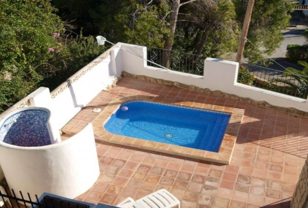 Villa in El Portet view of the house 