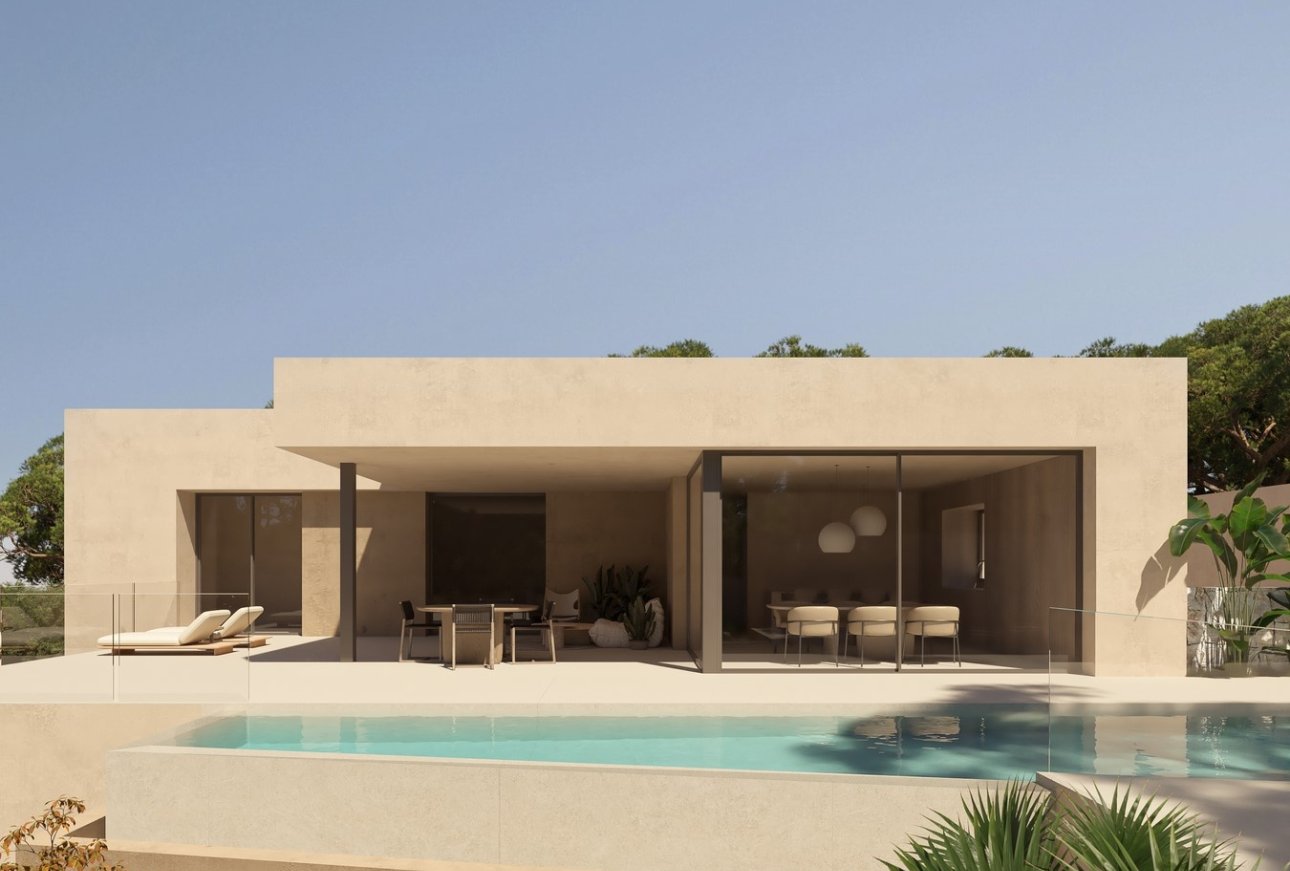 Villa moderne avec vue sur la mer à côté de la plage de Fustera Benissa