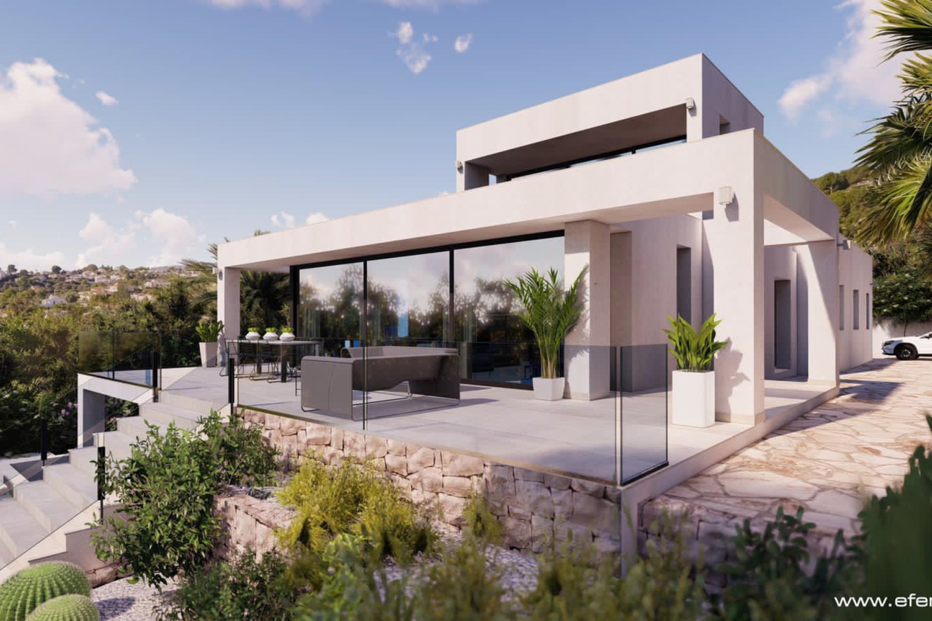 Villa neuve vue mer à vendre près de Moraira