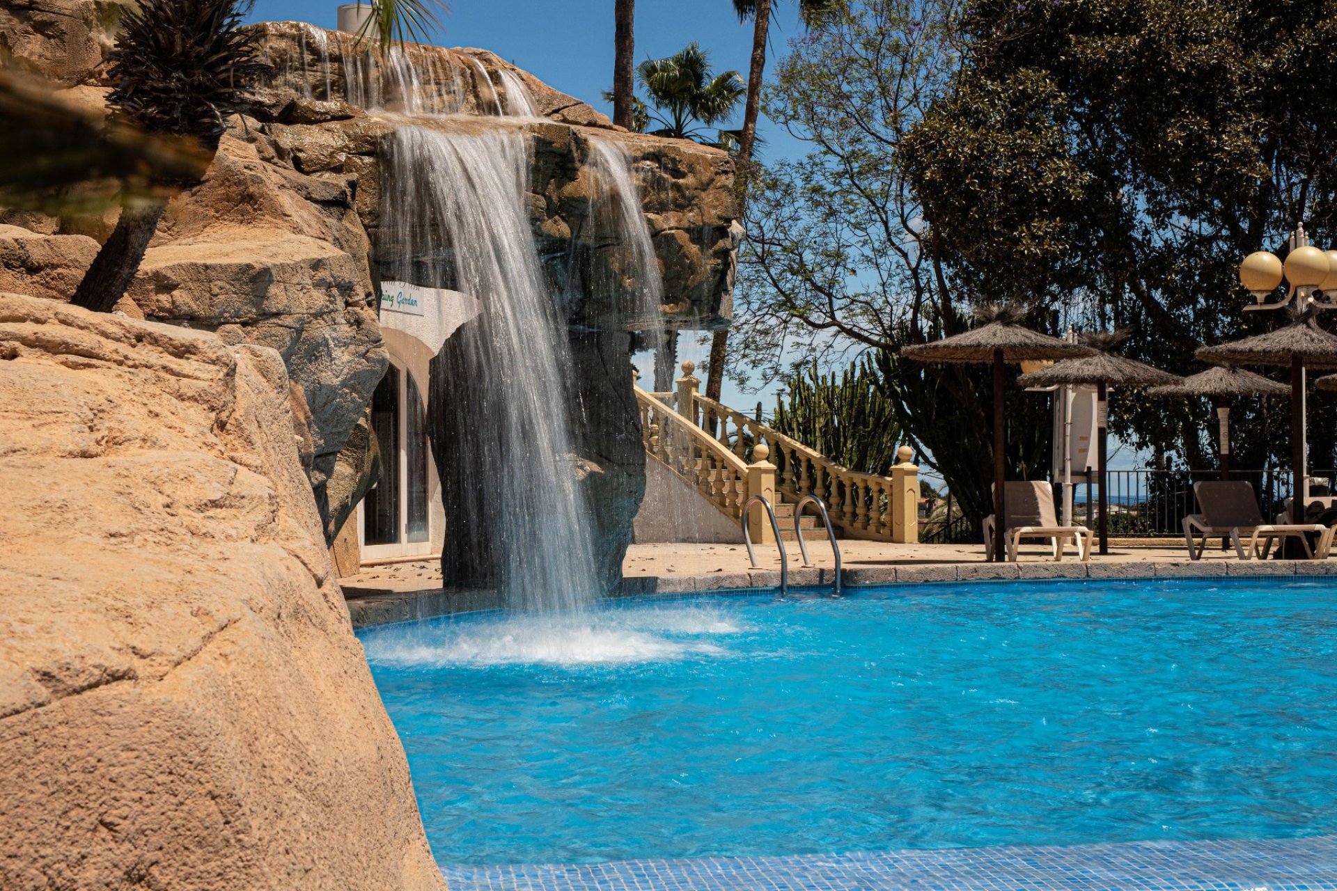 Waterfall in Imperial Park Calpe