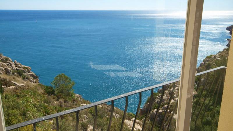 Meerblick vom Schlafzimmer Front-Immobilie in moraira